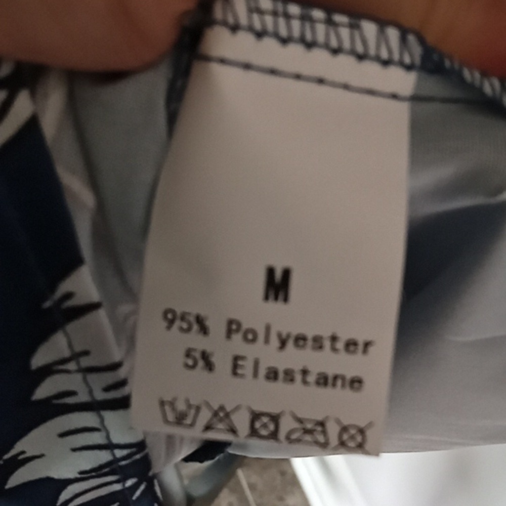 Blue Tropical Palm Shirt - Picture 6 of 6